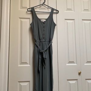 Great used condition safe green comfy jumpsuit!